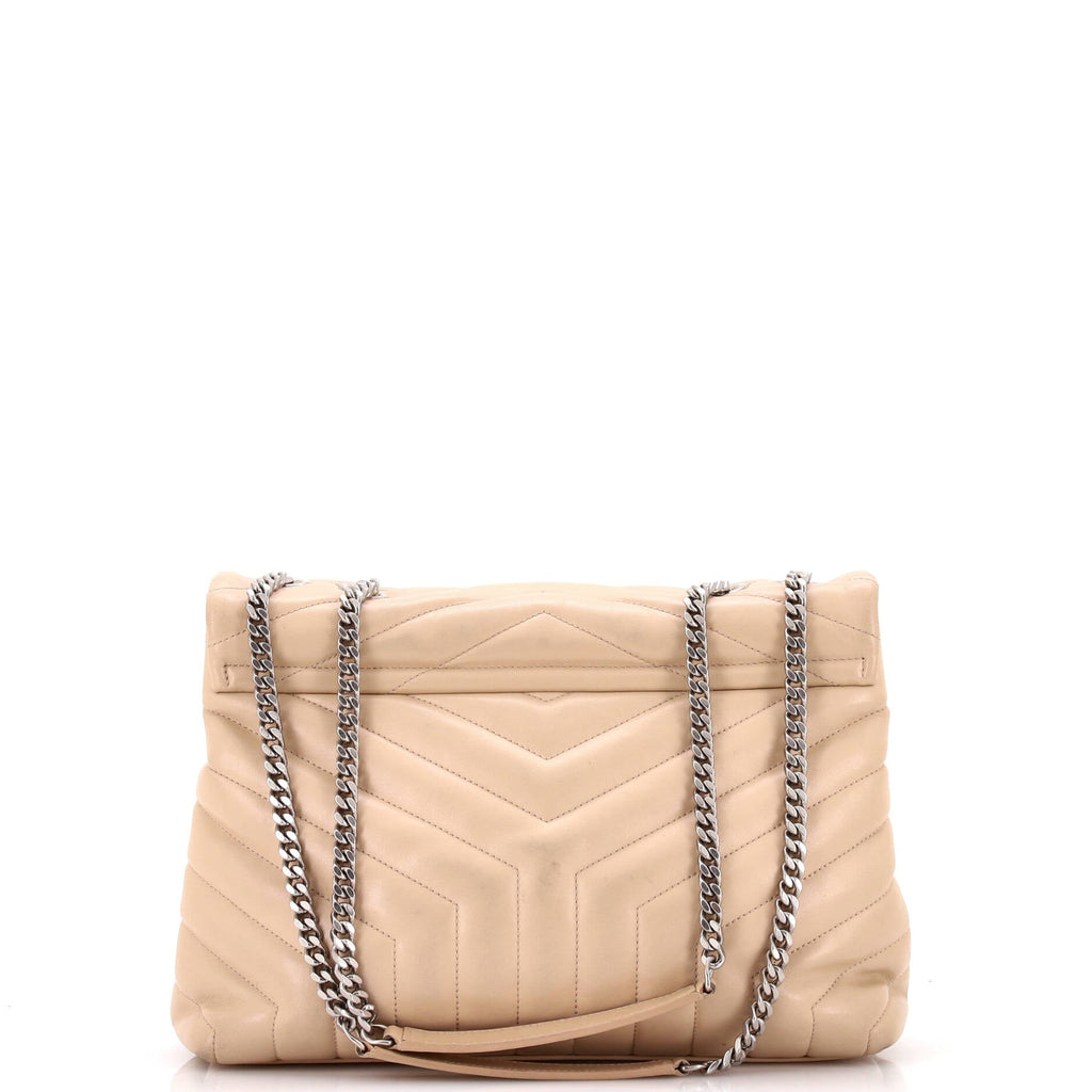 Loulou Shoulder Bag Matelasse Chevron Leather Medium