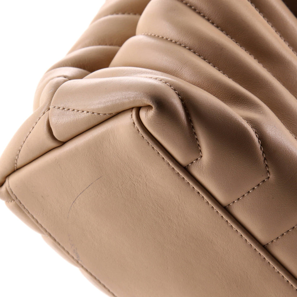 Loulou Shoulder Bag Matelasse Chevron Leather Medium
