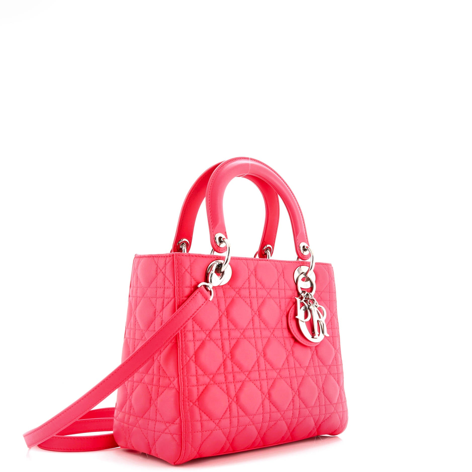 Lady Dior Bag Cannage Quilt Lambskin Medium
