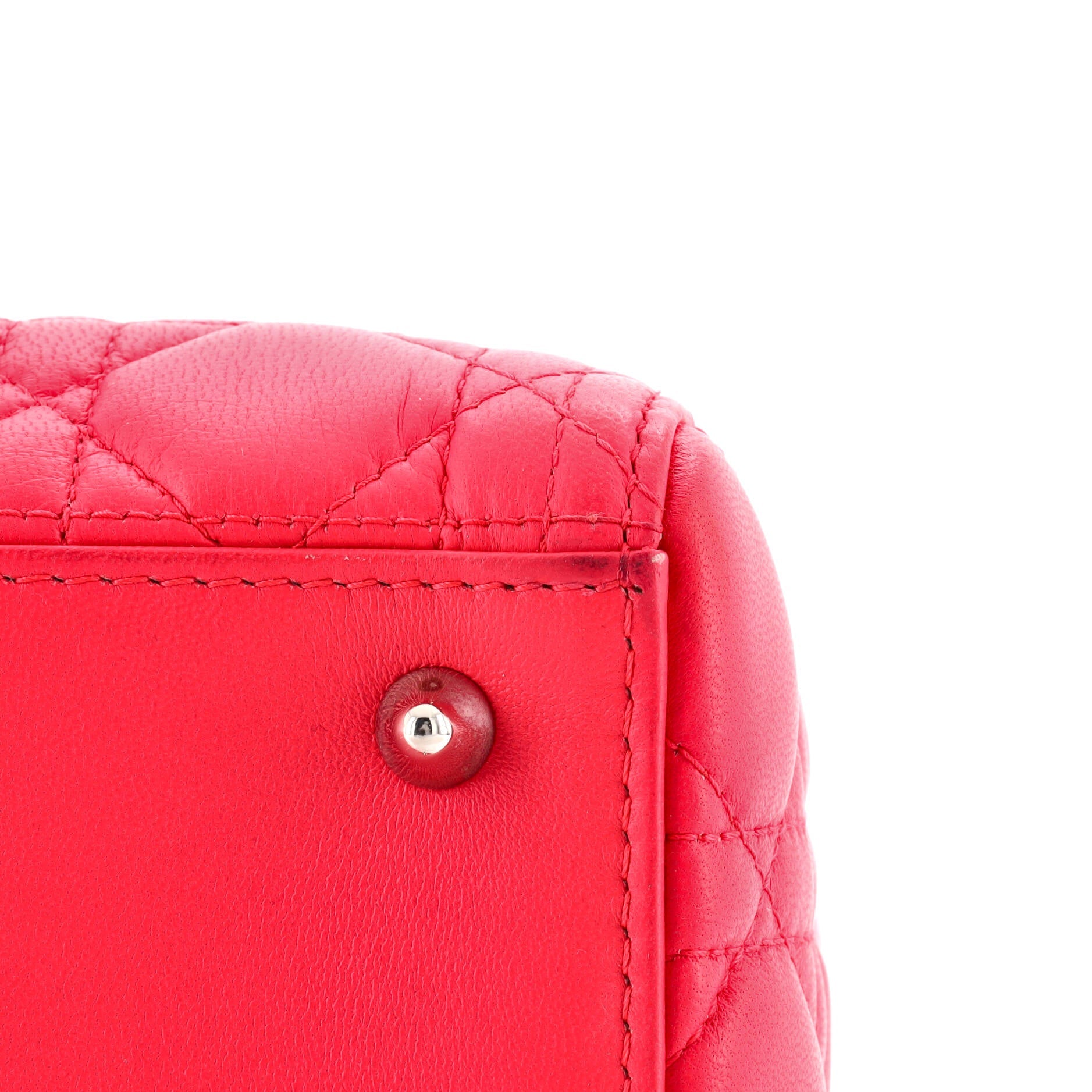Lady Dior Bag Cannage Quilt Lambskin Medium