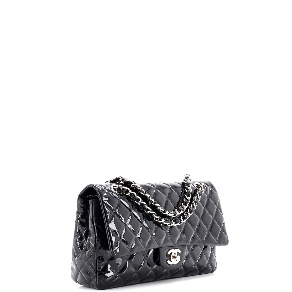 Classic Double Flap Bag Quilted Patent Medium