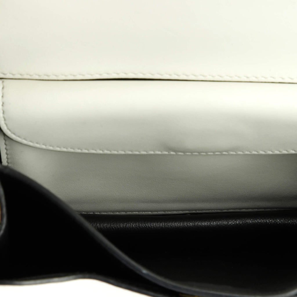 Cahier Crossbody Bag Embellished Denim and Leather Small