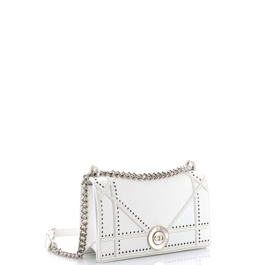 Diorama Flap Bag Perforated Calfskin Medium