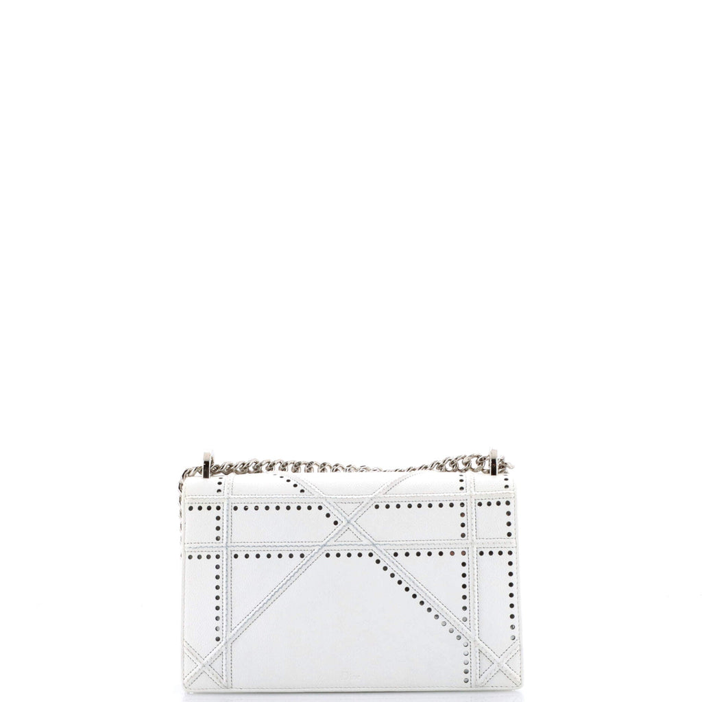 Diorama Flap Bag Perforated Calfskin Medium