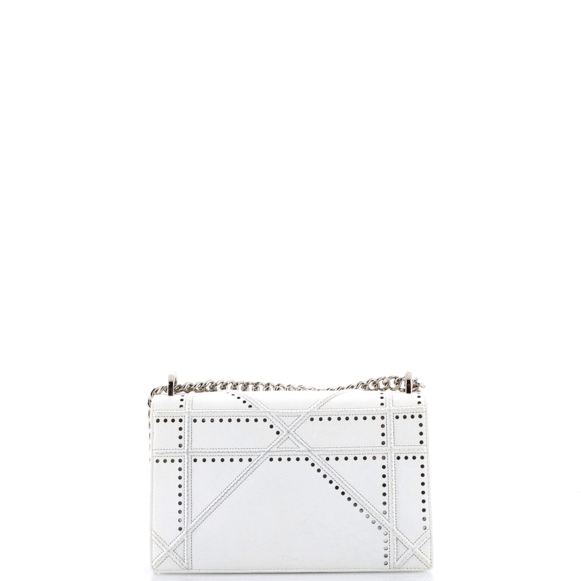 Diorama Flap Bag Perforated Calfskin Medium