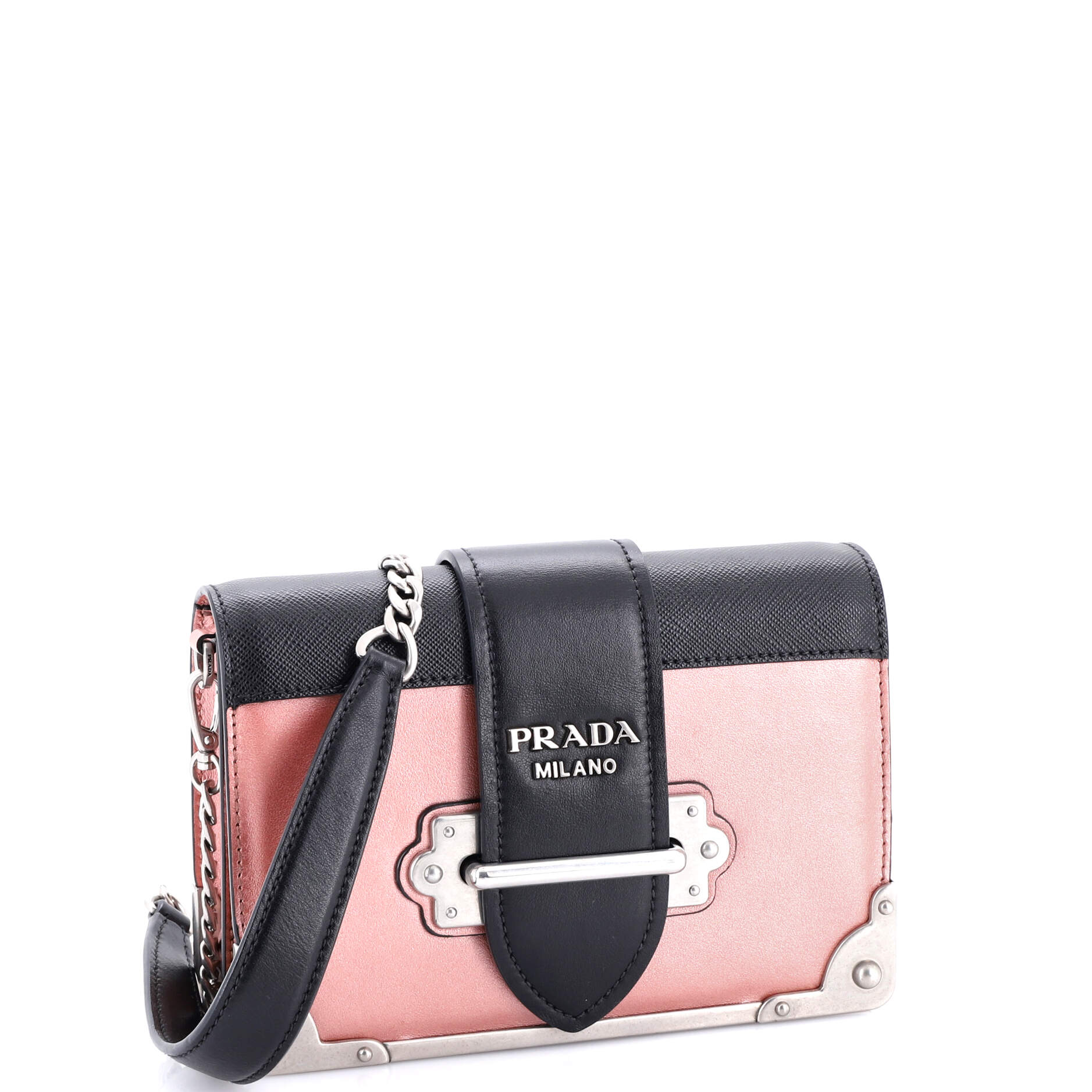 Cahier Chain Crossbody Bag City Calf and Saffiano Small
