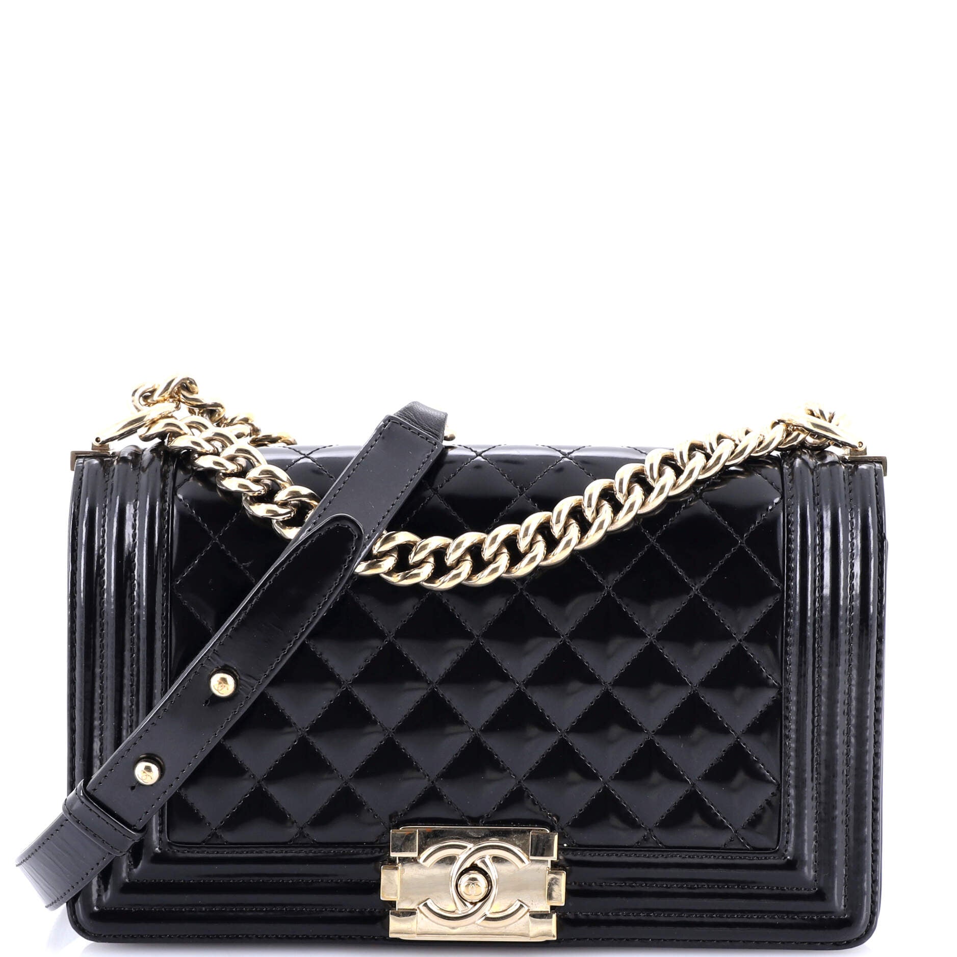 Boy Flap Bag Quilted Iridescent Glazed Calfskin Old Medium