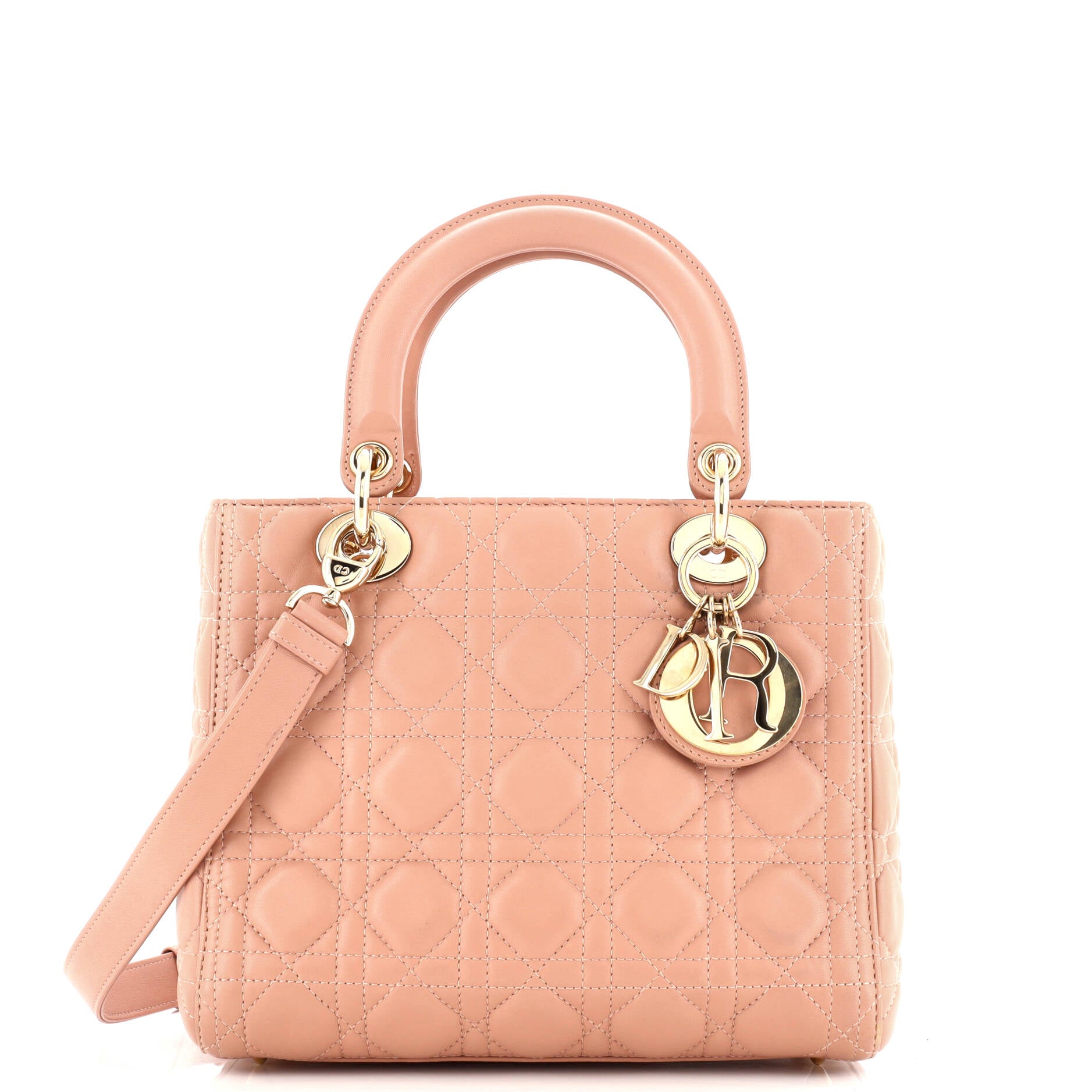 Lady Dior Bag Cannage Quilt Lambskin Medium