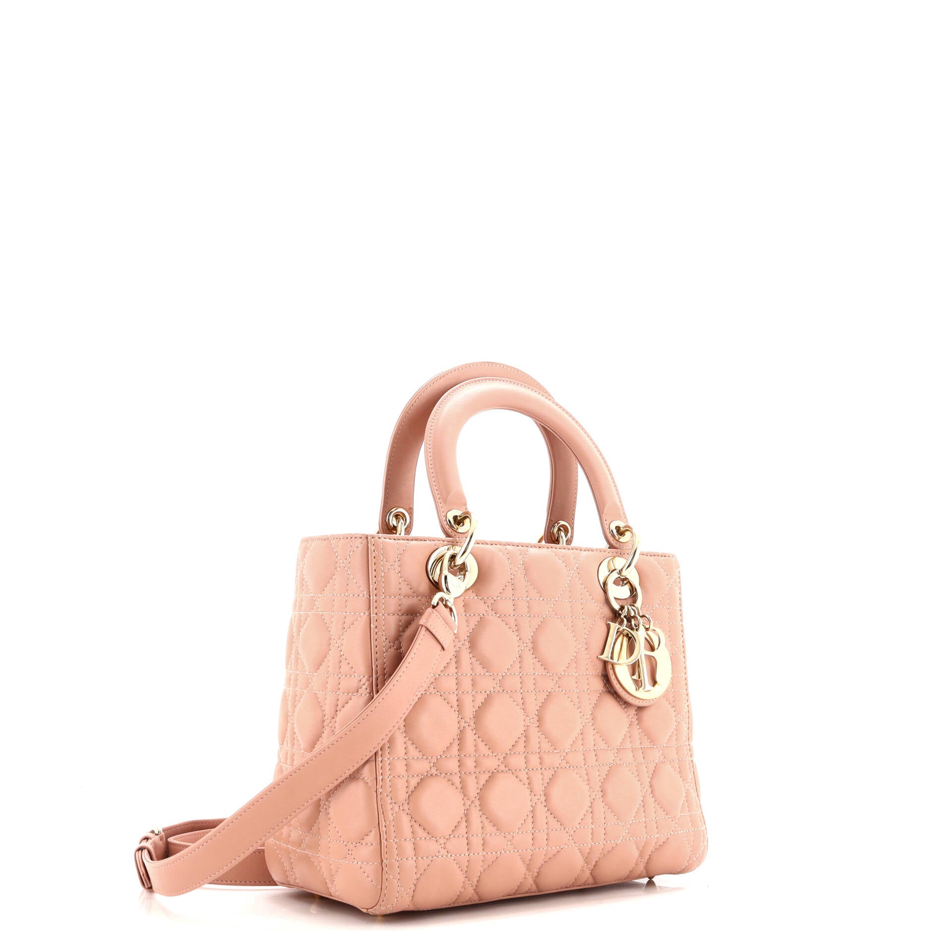 Lady Dior Bag Cannage Quilt Lambskin Medium