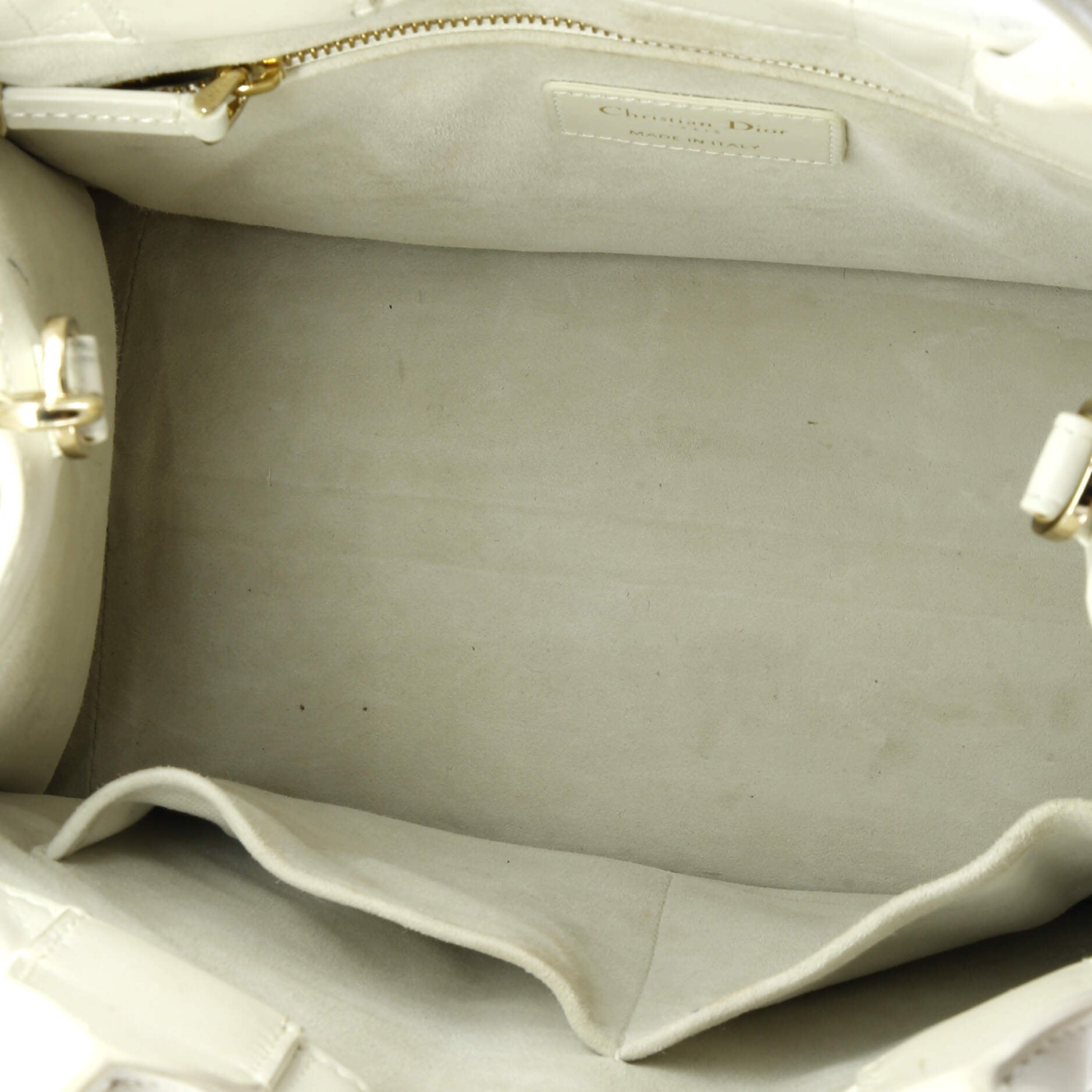 Book Tote with Strap Macrocannage Quilt Calfskin Small