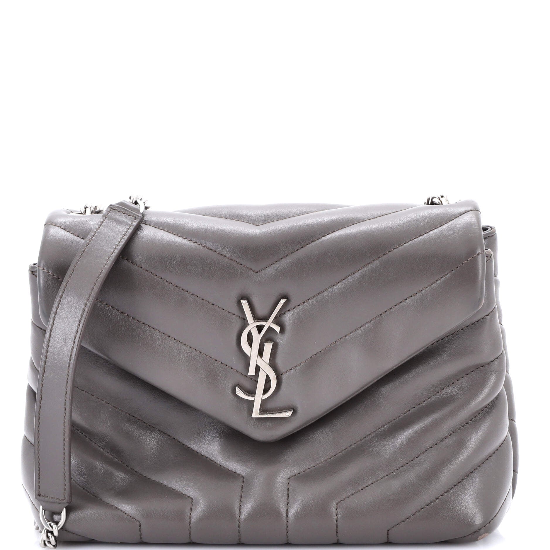 Loulou Shoulder Bag Matelasse Chevron Leather Small
