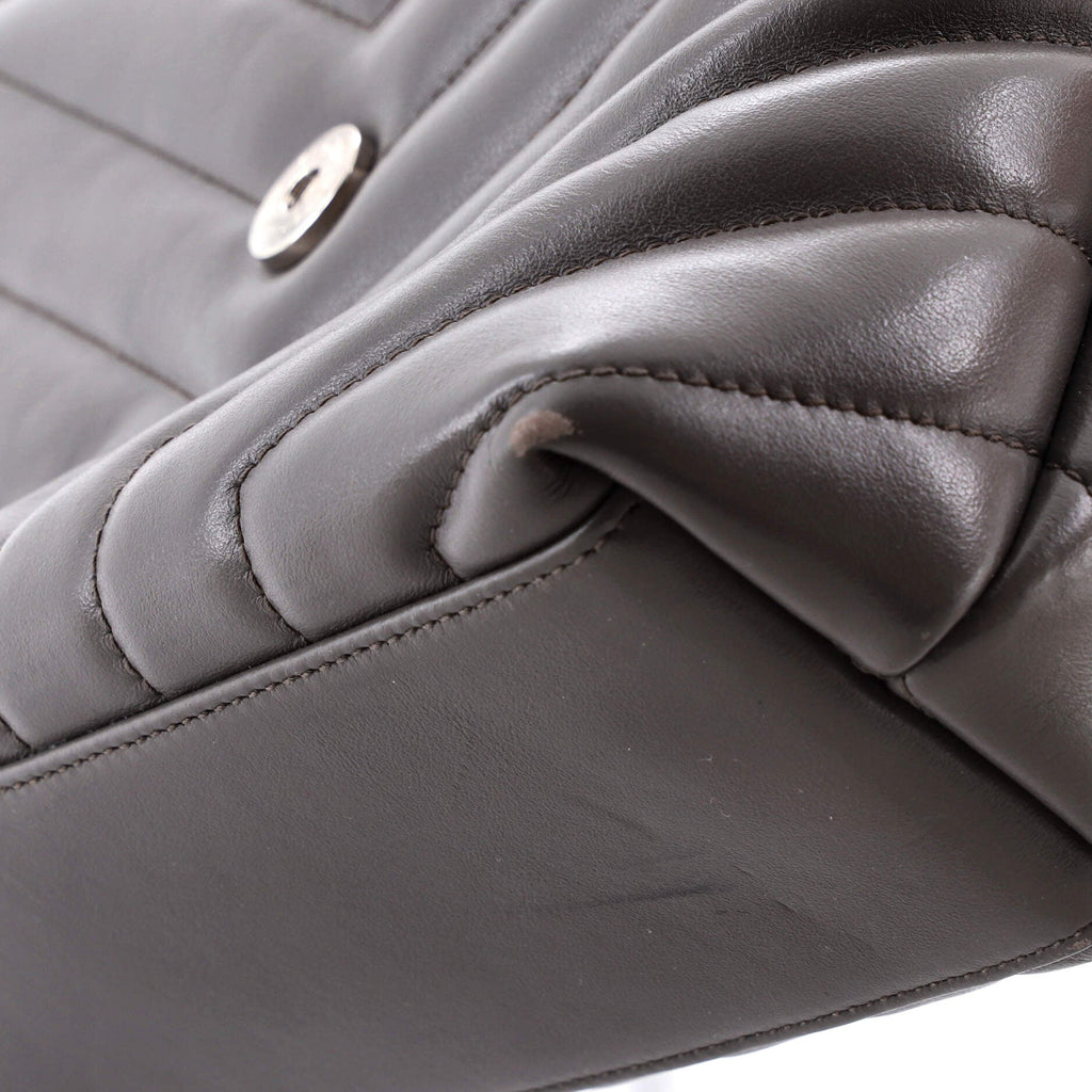Loulou Shoulder Bag Matelasse Chevron Leather Small