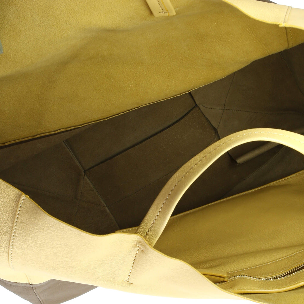 Horizontal Bi-Cabas Tote Leather Large