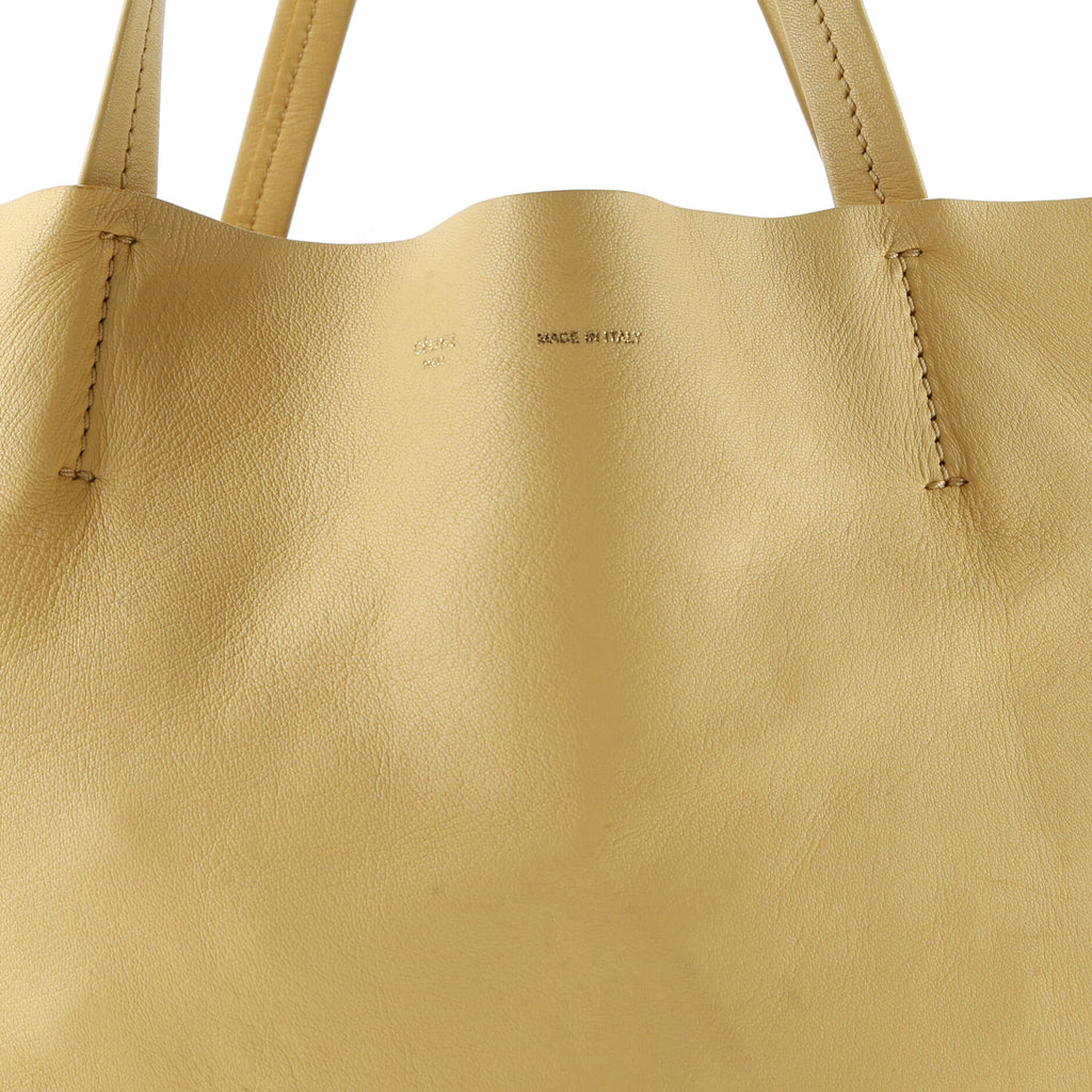 Horizontal Bi-Cabas Tote Leather Large