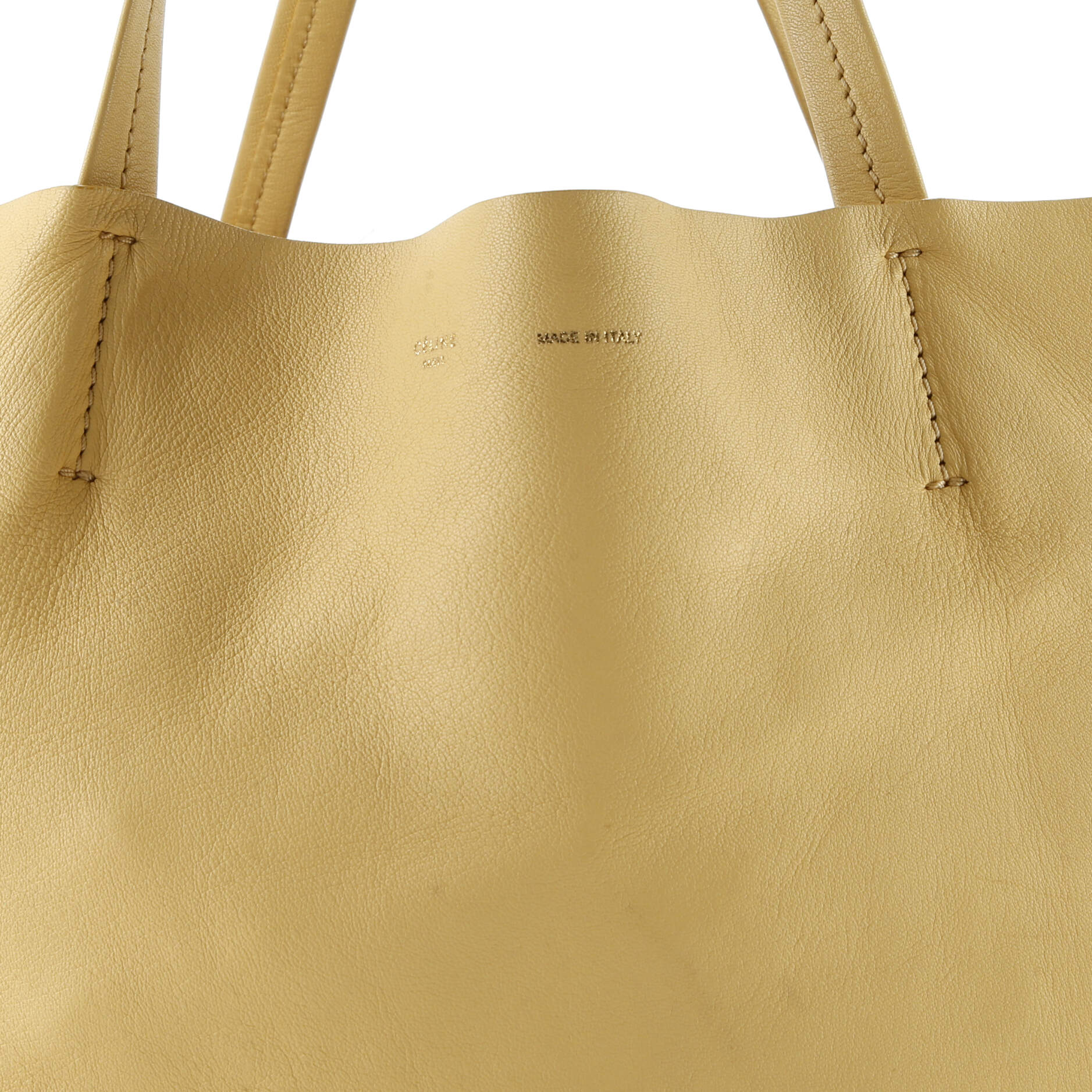Horizontal Bi-Cabas Tote Leather Large