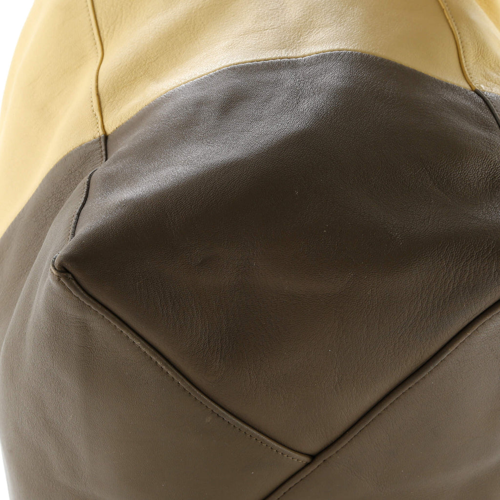 Horizontal Bi-Cabas Tote Leather Large