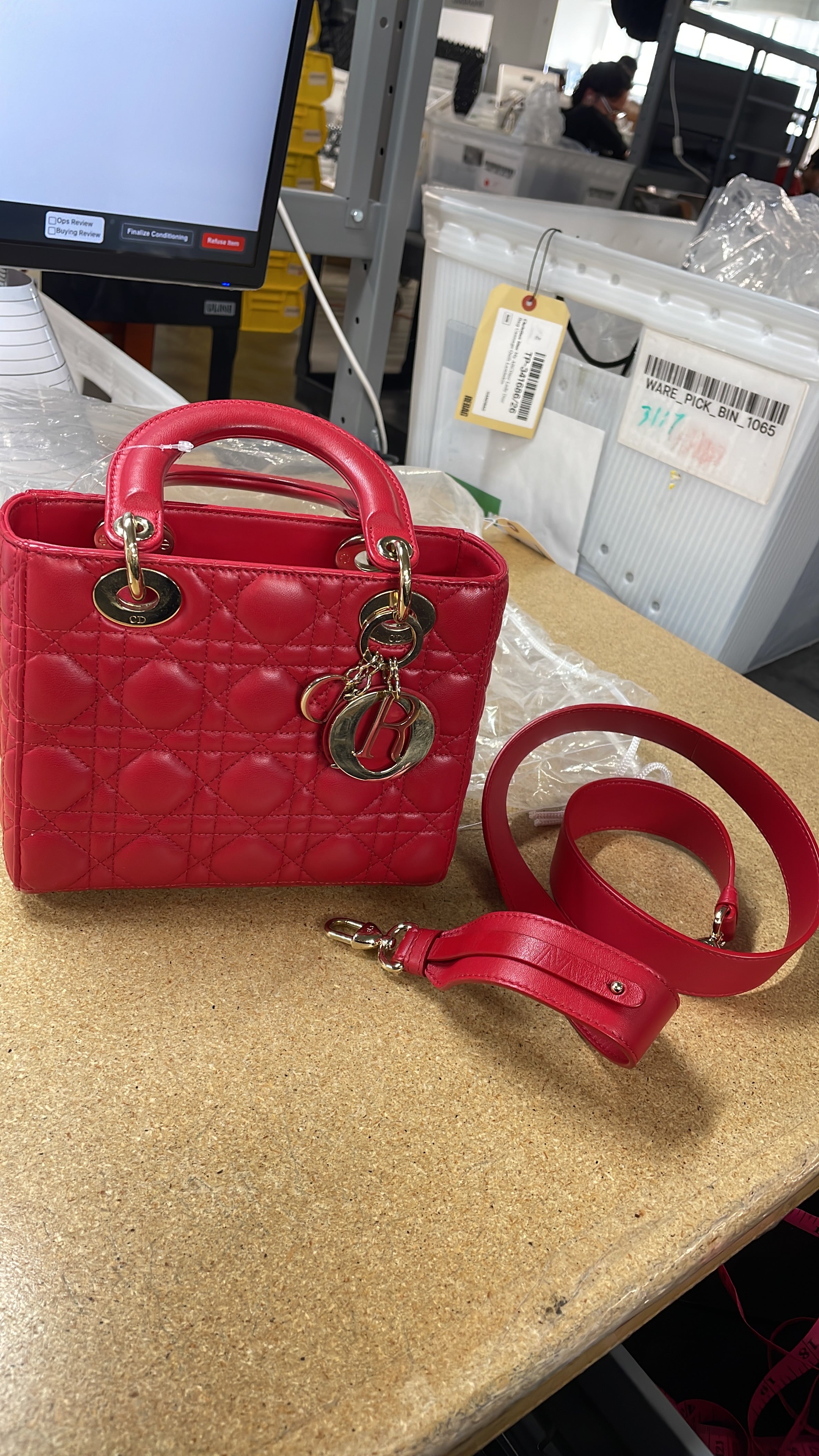 My ABCDior Lady Dior Bag Cannage Quilt Leather Small