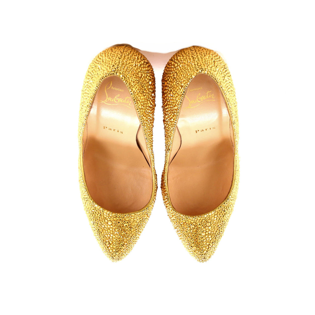 Women's Daffodile Pumps Crystal Embellished Leather 160