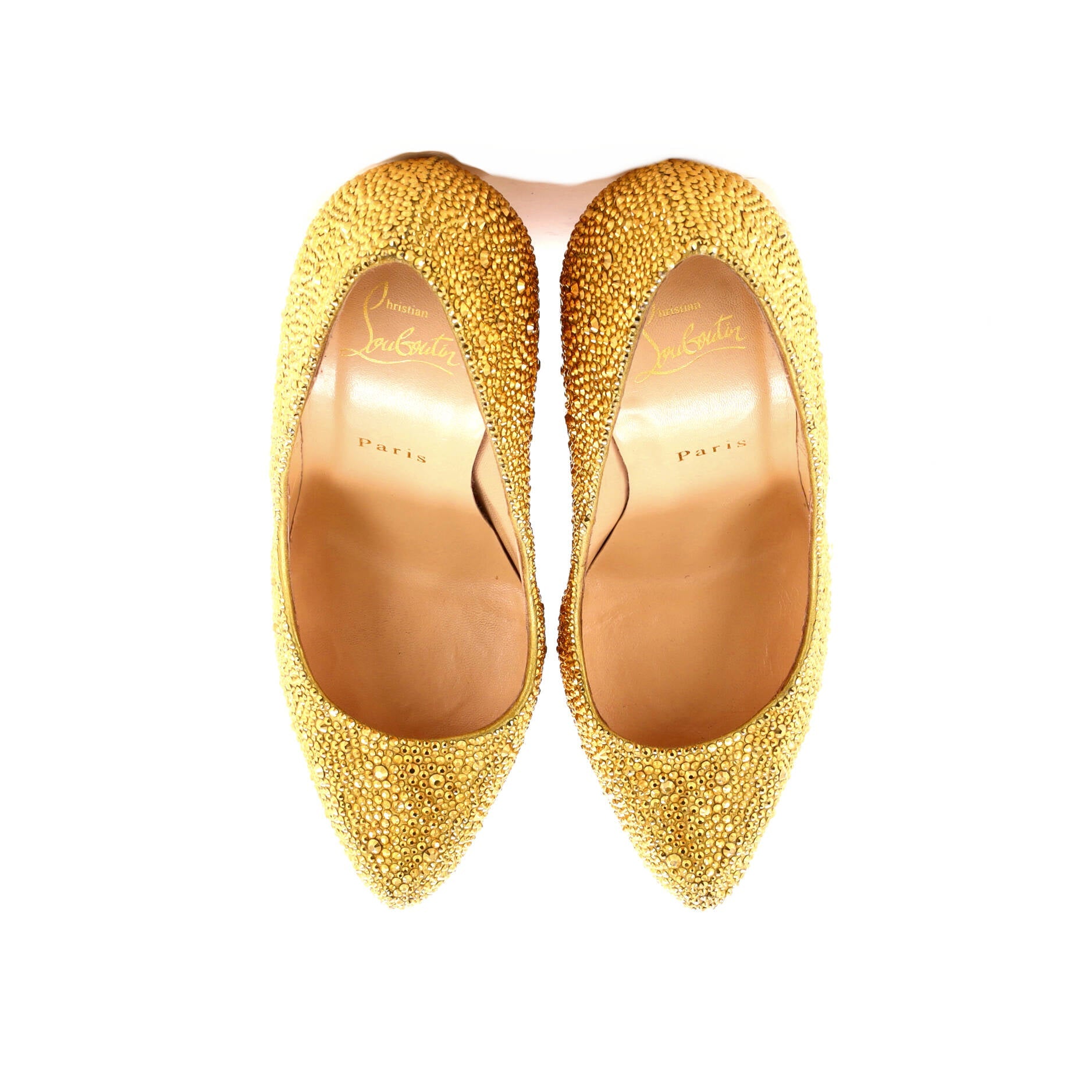 Women's Daffodile Pumps Crystal Embellished Leather 160