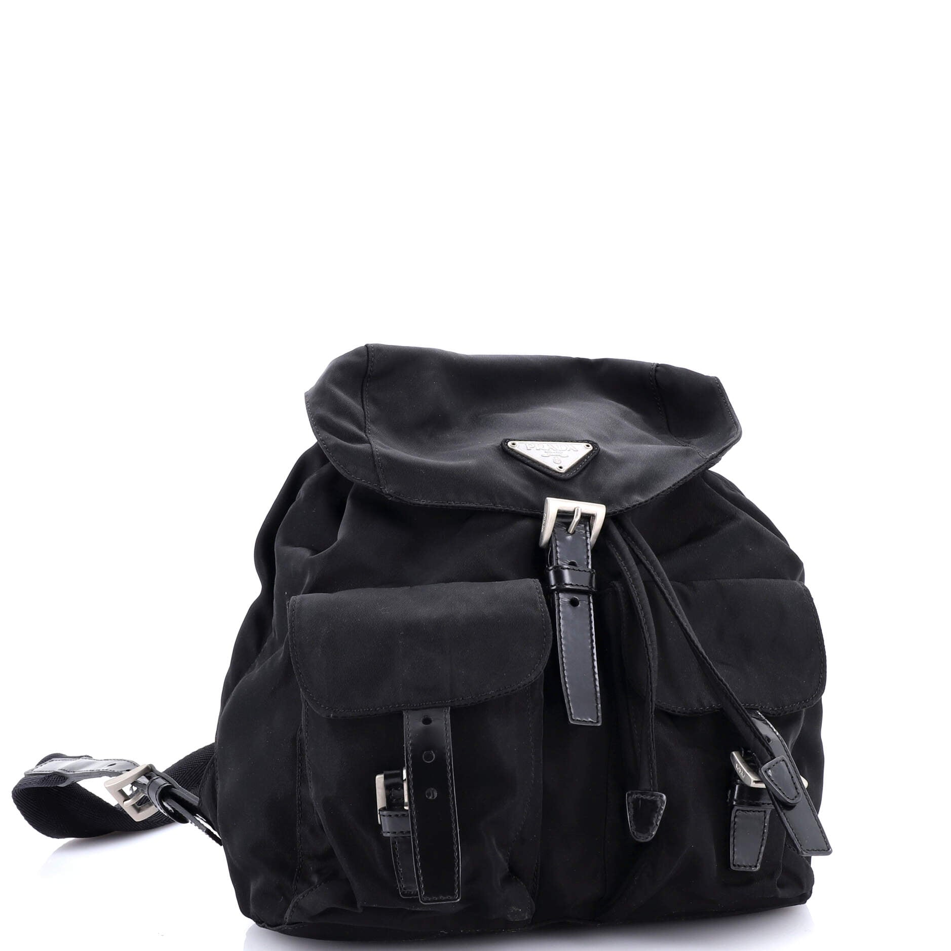 Double Front Pocket Backpack Tessuto Small