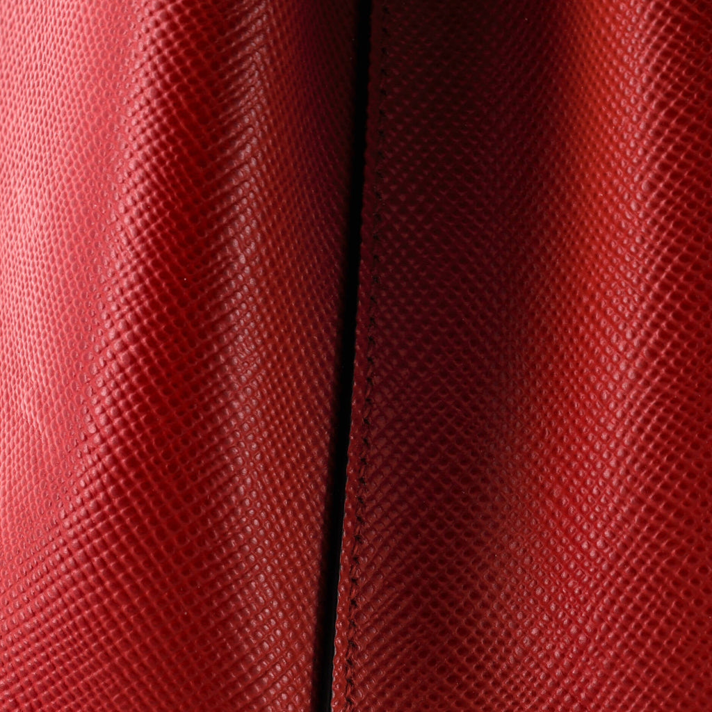 Cuir Double Tote Saffiano Leather Medium