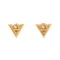 LV Volt One Stud Earrings 18K Yellow Gold with Diamonds