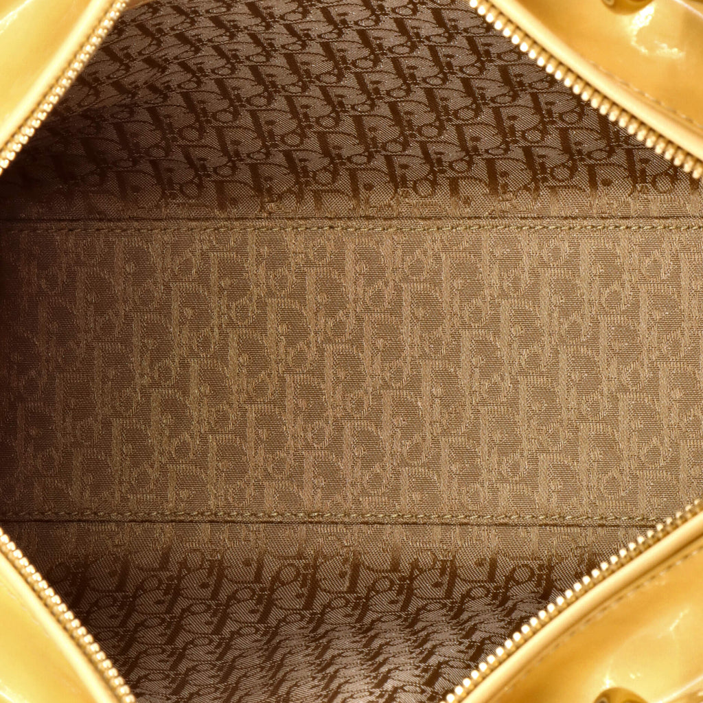 Lady Dior Bag Cannage Quilt Patent Large
