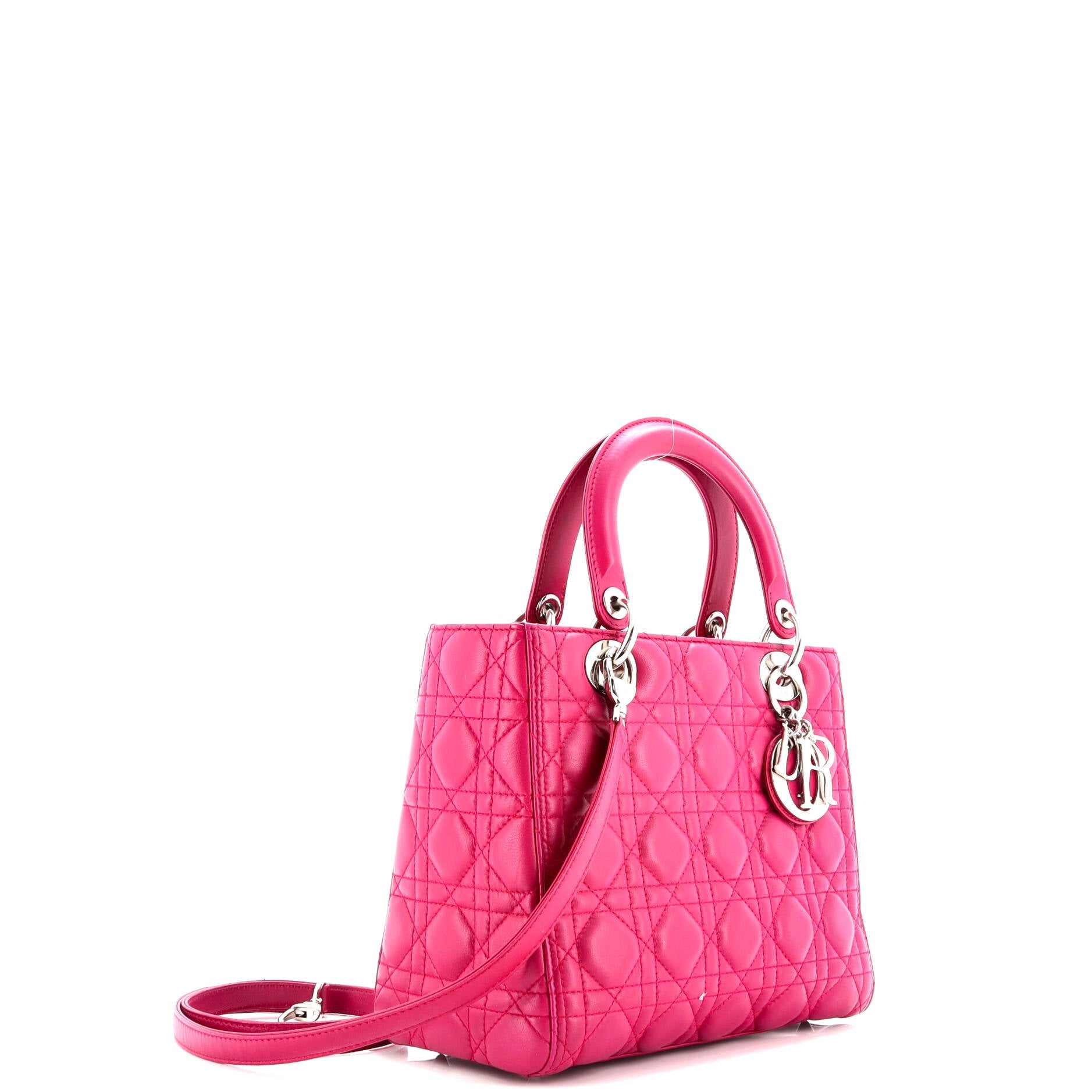 Lady Dior Bag Cannage Quilt Lambskin Medium