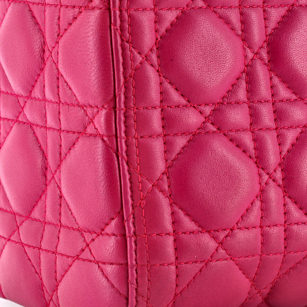 Lady Dior Bag Cannage Quilt Lambskin Medium