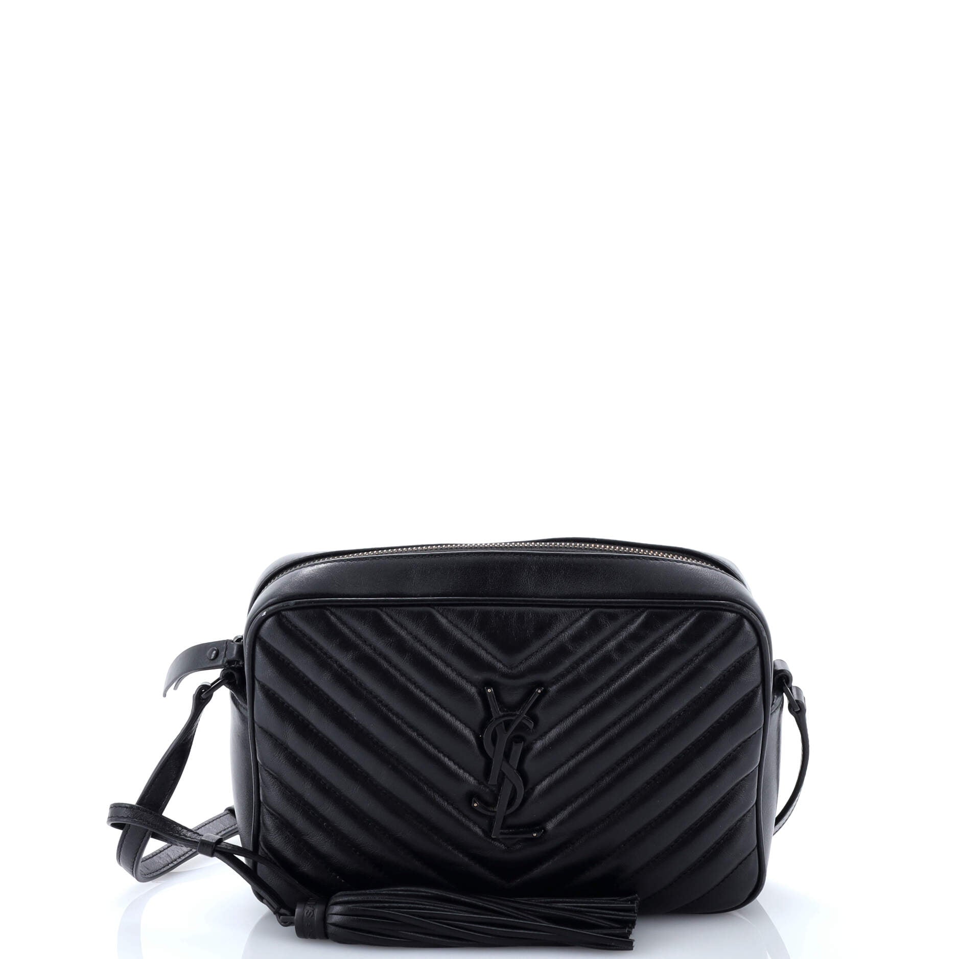 Lou Camera Bag Matelasse Chevron Leather Small