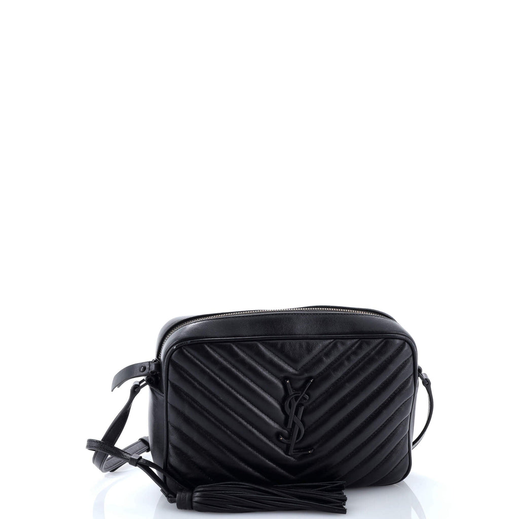 Lou Camera Bag Matelasse Chevron Leather Small
