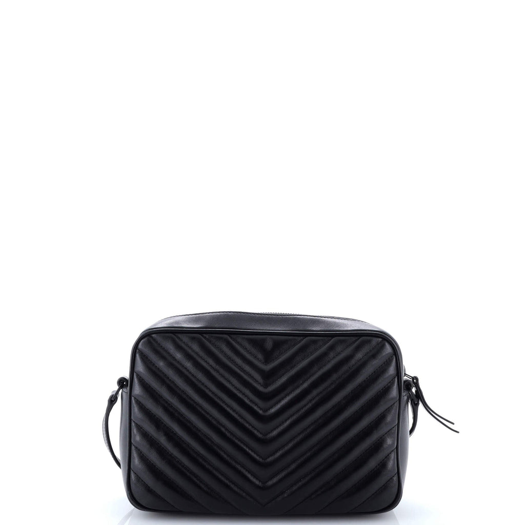 Lou Camera Bag Matelasse Chevron Leather Small