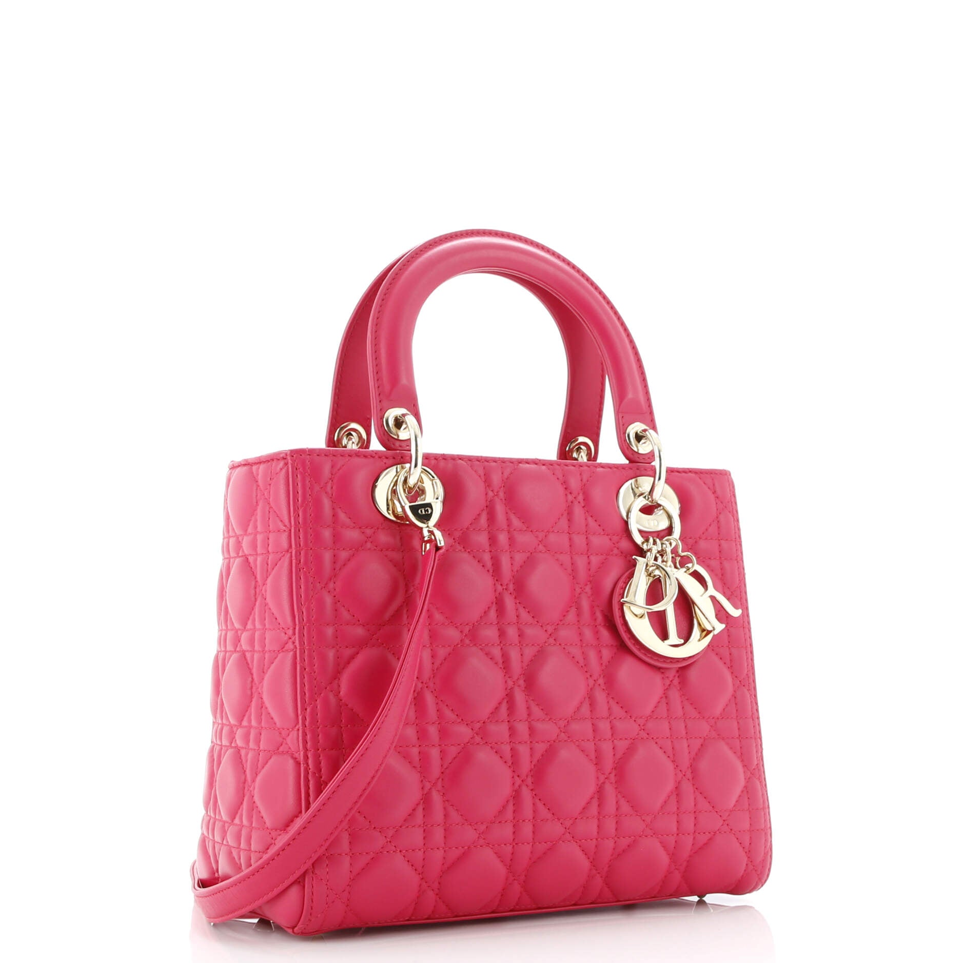 Lady Dior Bag Cannage Quilt Lambskin Medium