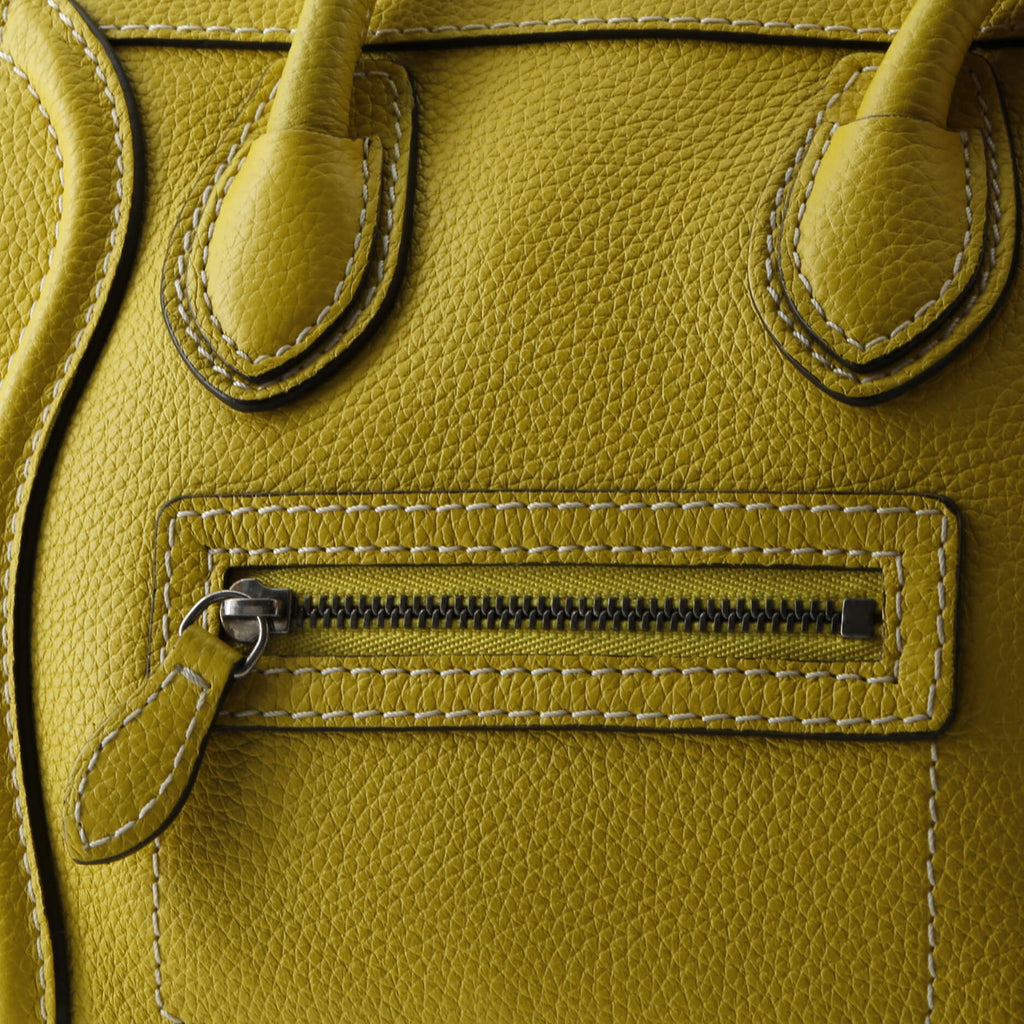 Luggage Bag Grainy Leather Nano