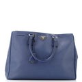 Double Zip Lux Tote Saffiano Leather Large