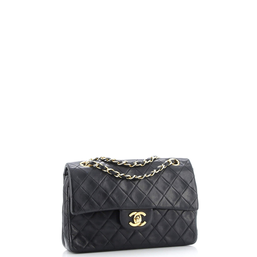 Vintage Classic Double Flap Bag Quilted Lambskin Small