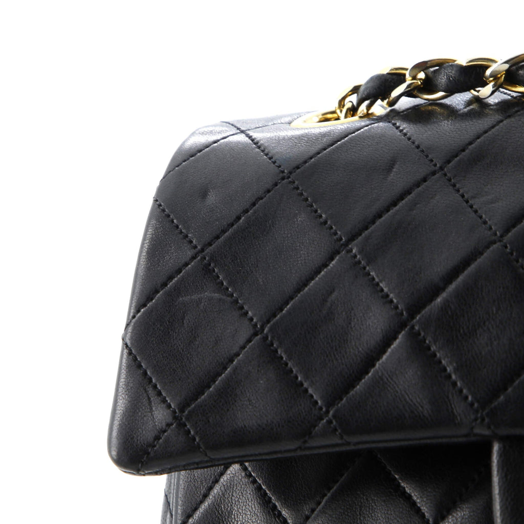 Vintage Classic Double Flap Bag Quilted Lambskin Small