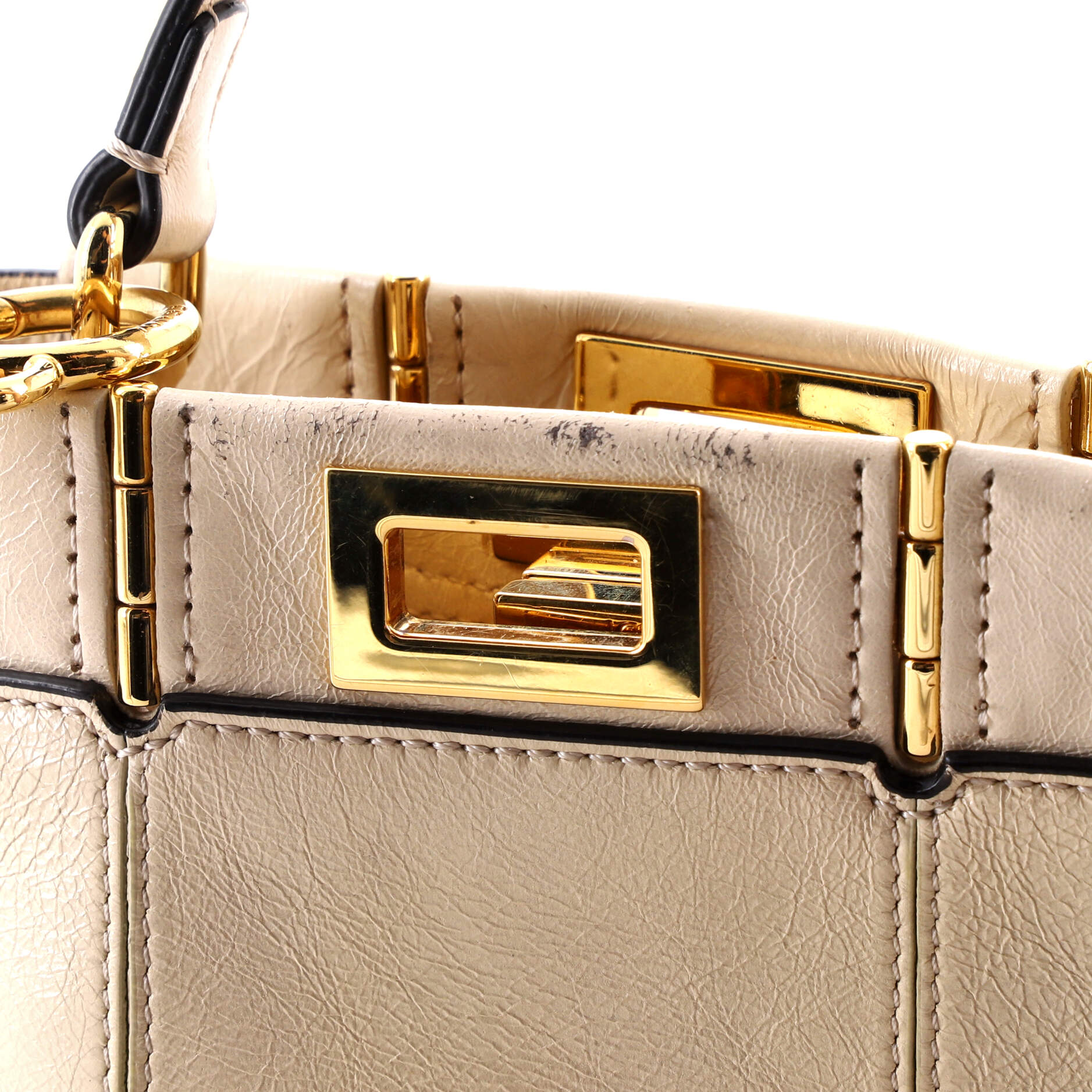 Peekaboo Iconic Bag Leather Mini