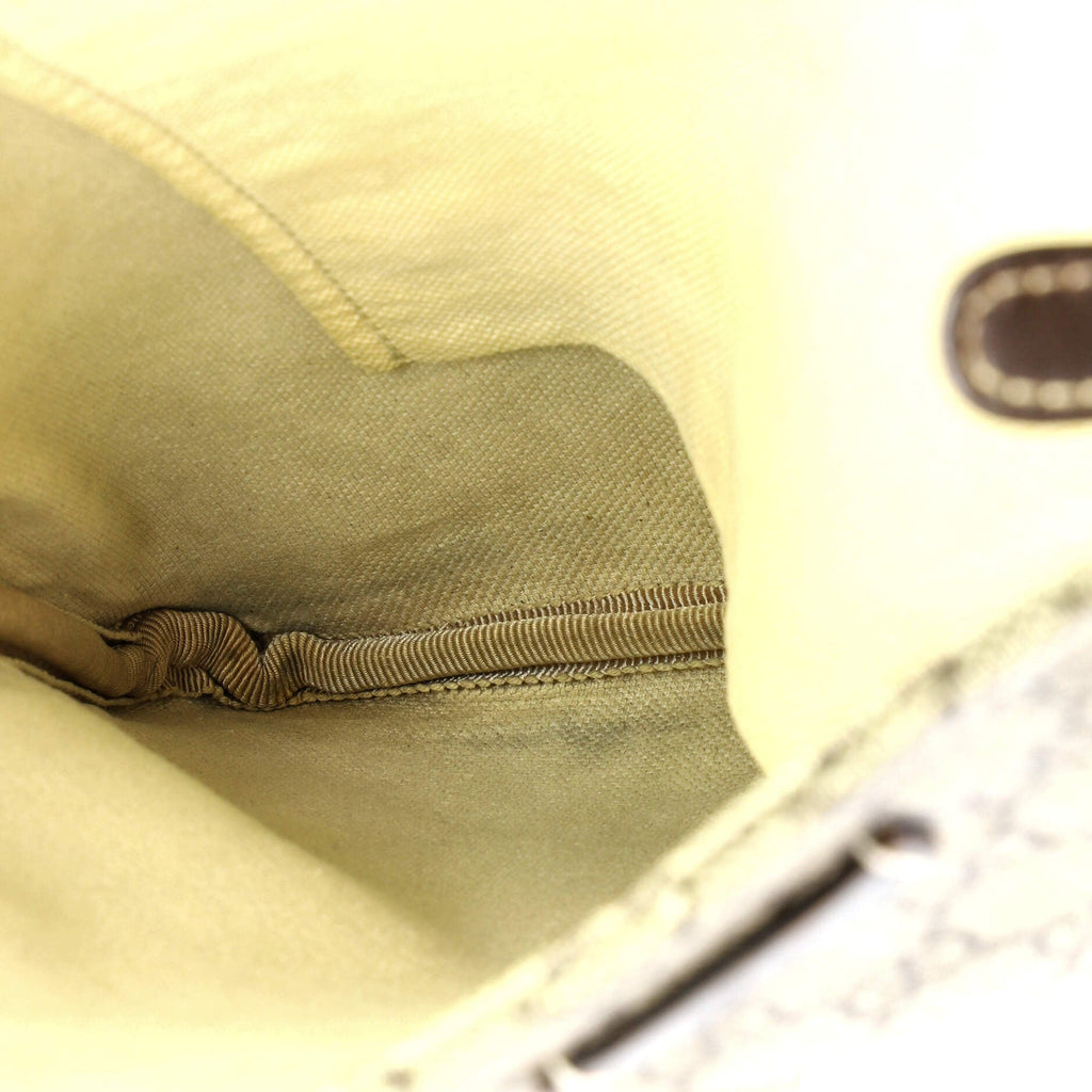 Zip Top Messenger Bag GG Coated Canvas Large