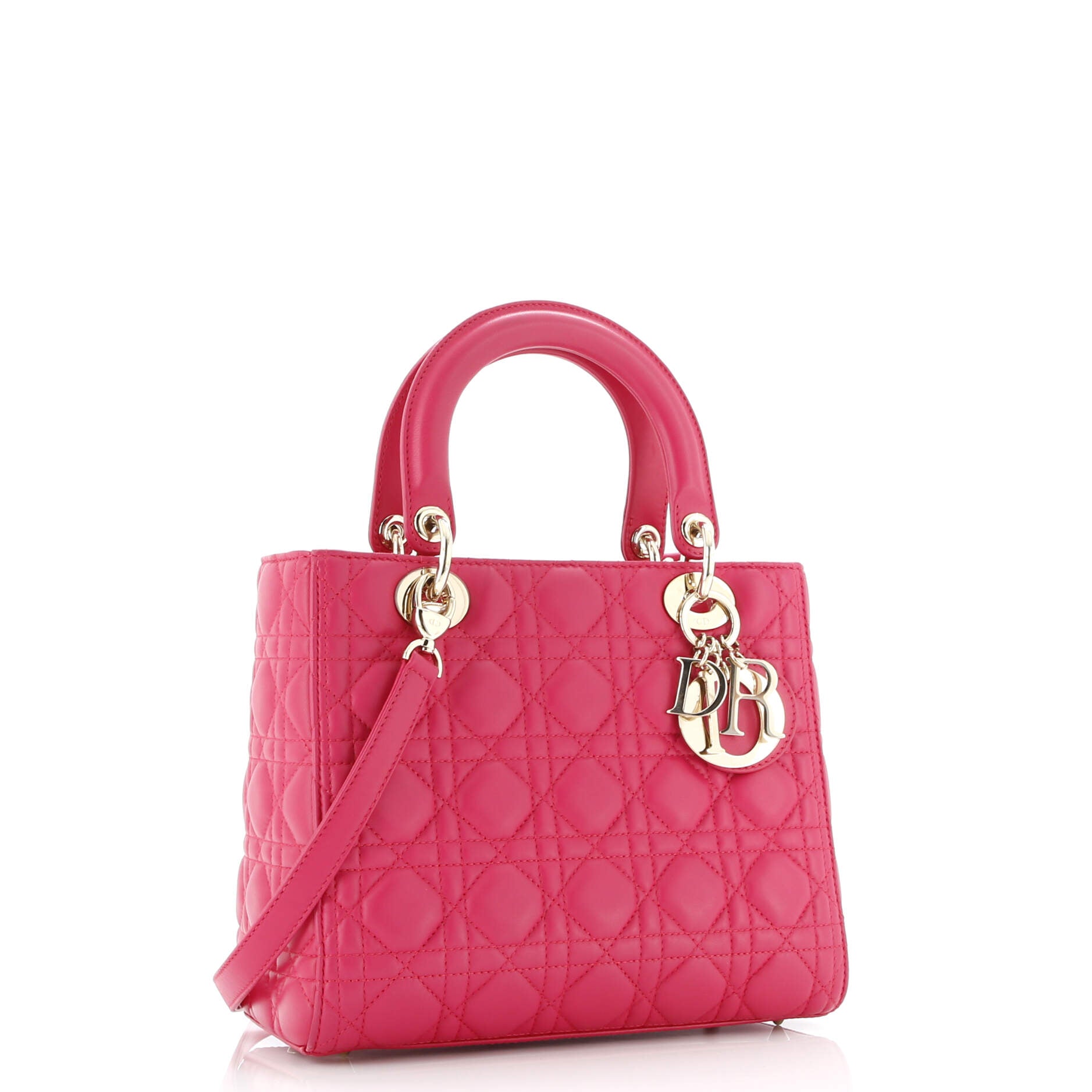 Lady Dior Bag Cannage Quilt Lambskin Medium