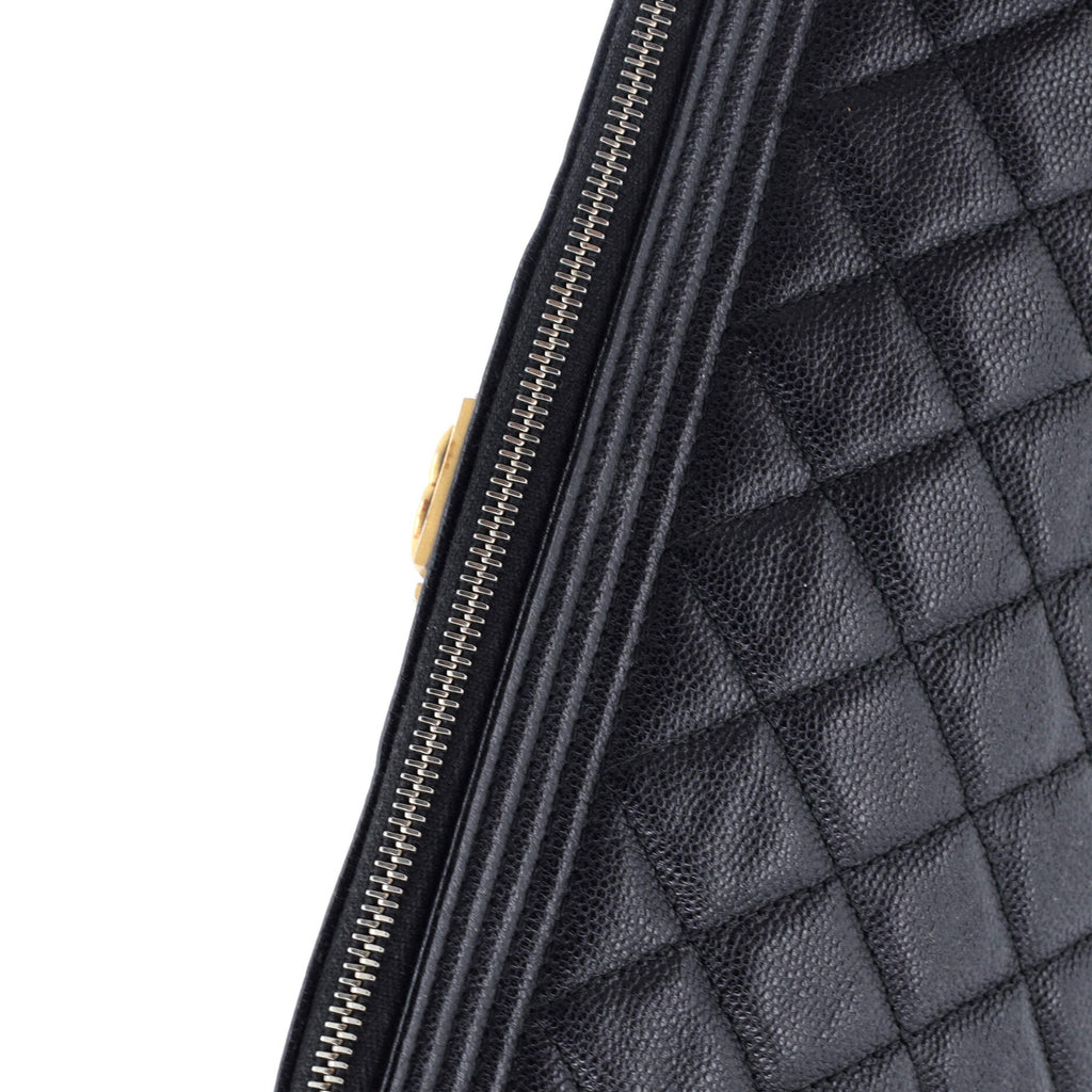 Boy O Case Clutch Quilted Caviar Large