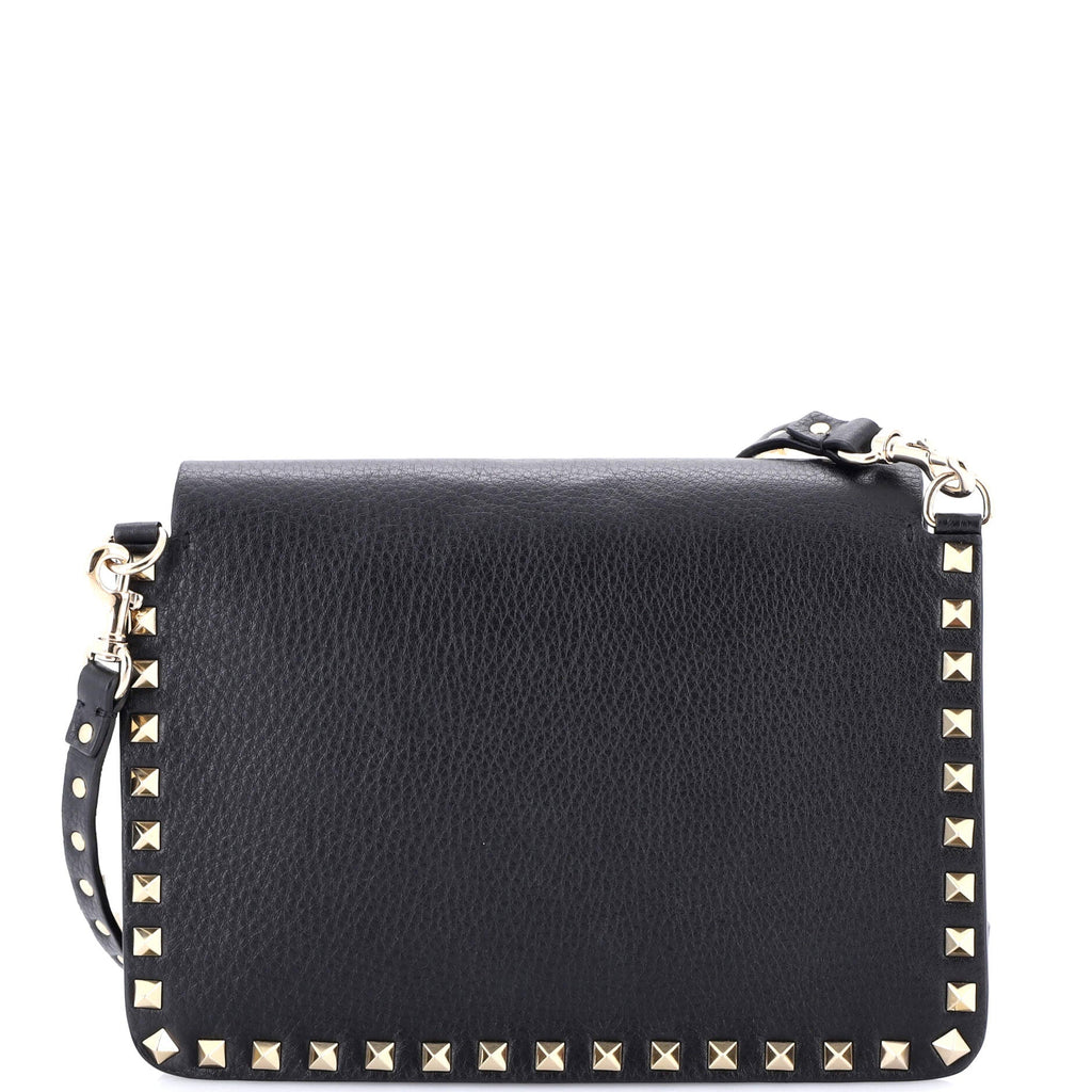Rockstud Front Handle Flap Bag Leather Small
