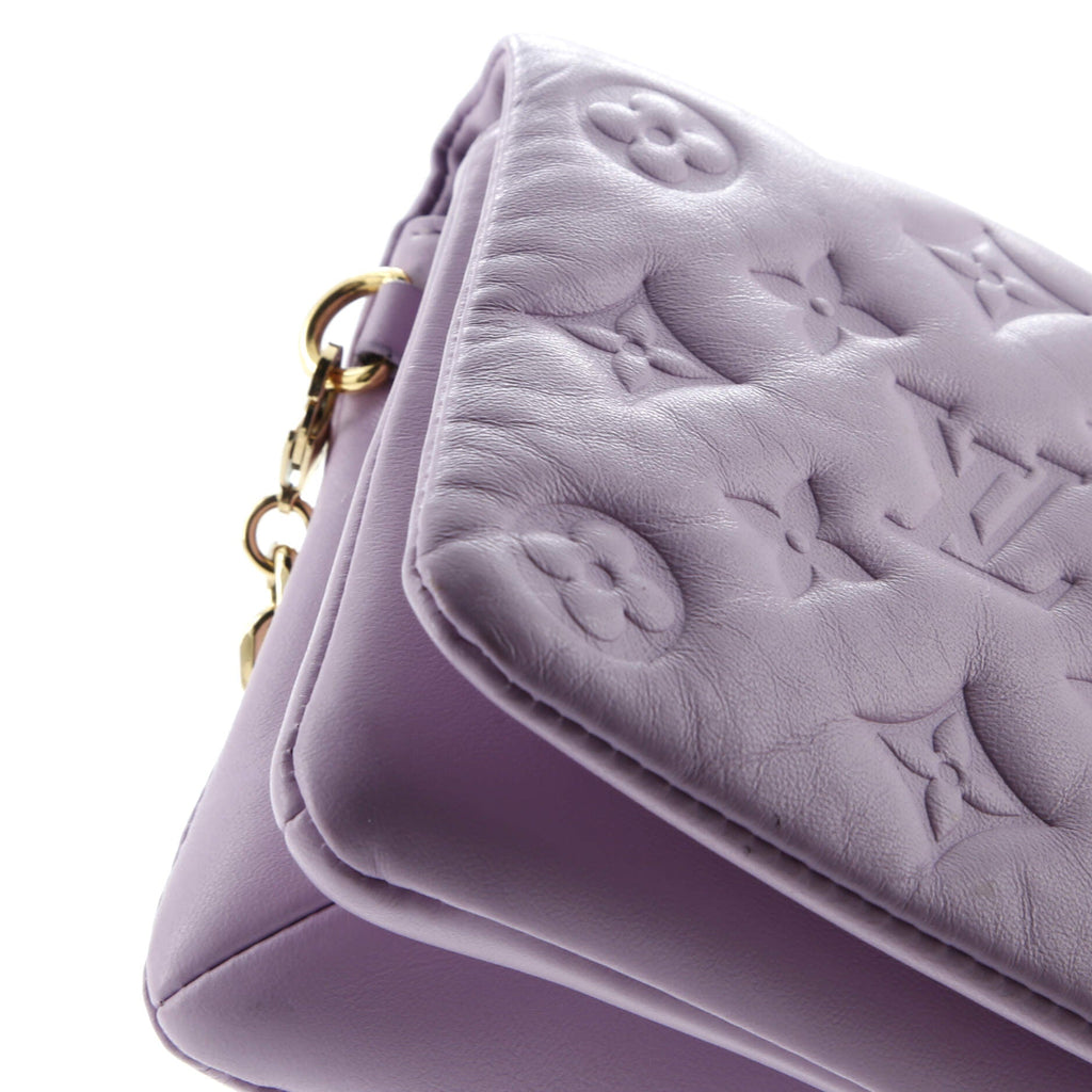 Coussin Pochette Monogram Embossed Lambskin