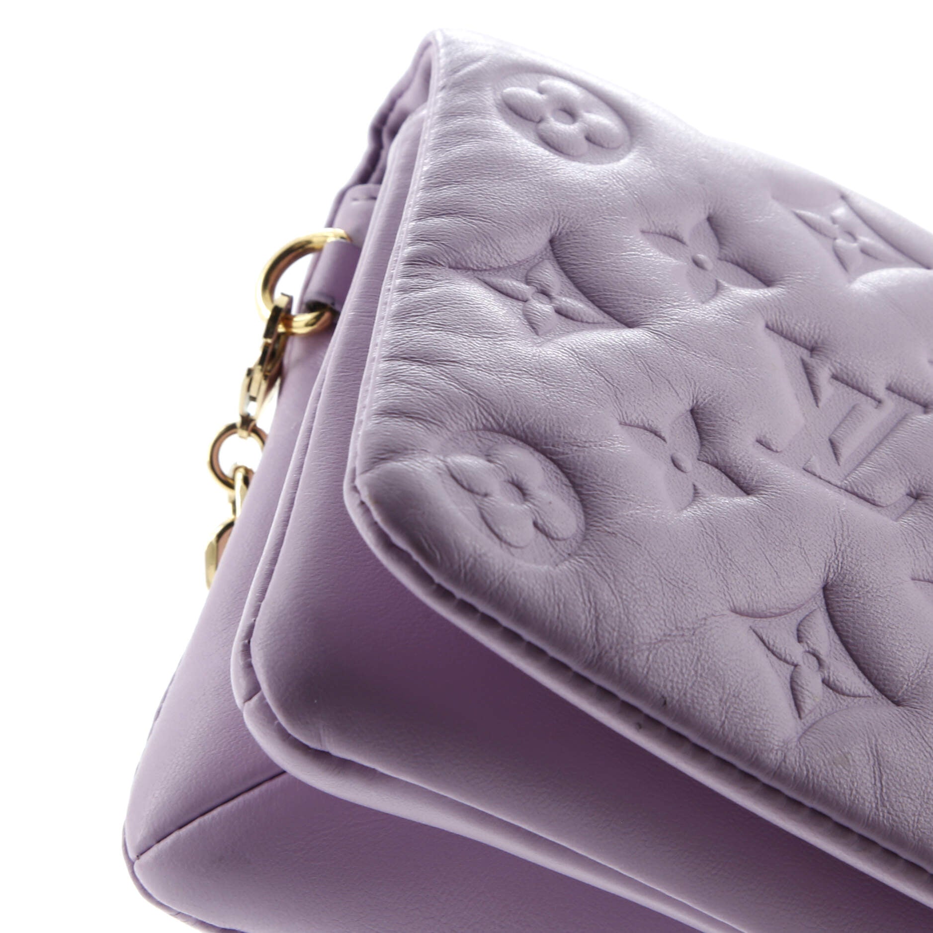 Coussin Pochette Monogram Embossed Lambskin