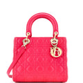 Lady Dior Bag Cannage Quilt Lambskin Medium