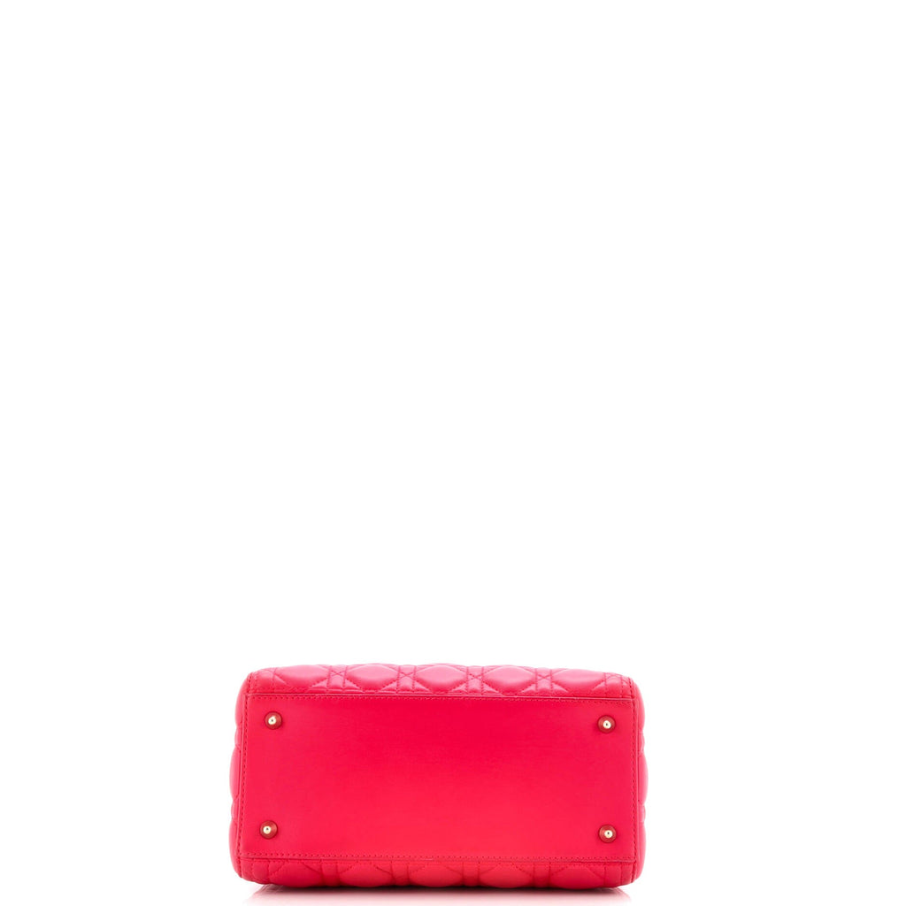 Lady Dior Bag Cannage Quilt Lambskin Medium