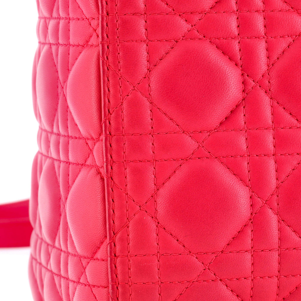 Lady Dior Bag Cannage Quilt Lambskin Medium