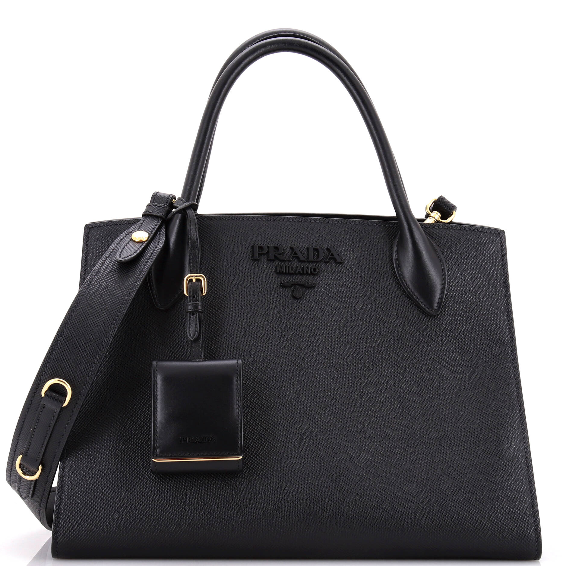Monochrome Tote Saffiano with City Calf Medium