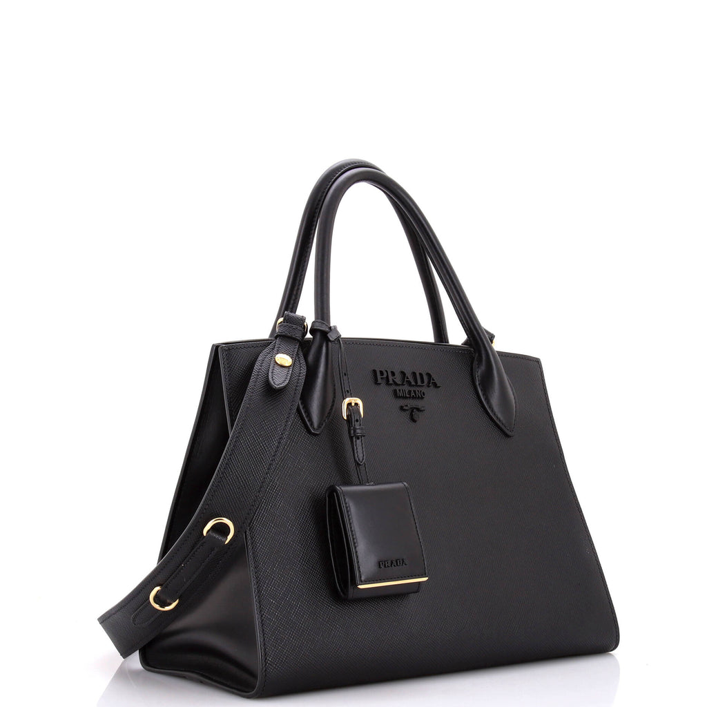 Monochrome Tote Saffiano with City Calf Medium