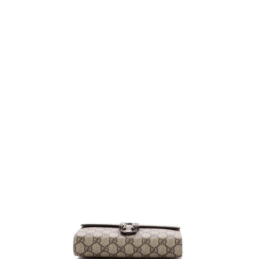 Dionysus Chain Wallet GG Coated Canvas Small
